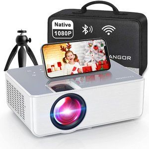 1080P HD Projector, WiFi Projector Bluetooth Projector, FANGOR 230" Portable Mov